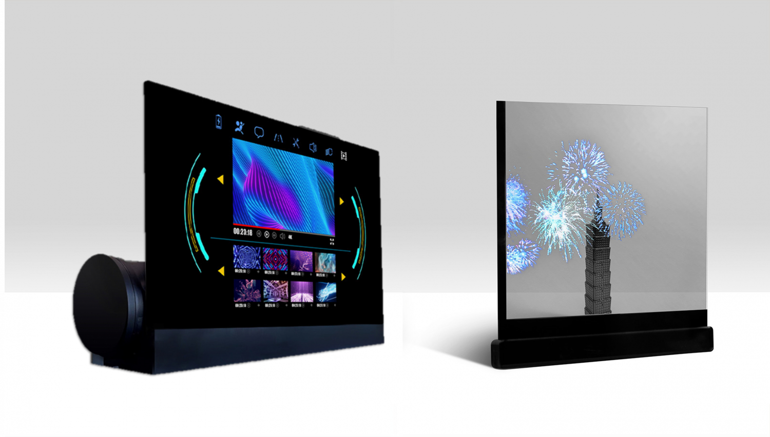 可卷式、折迭性、高透明